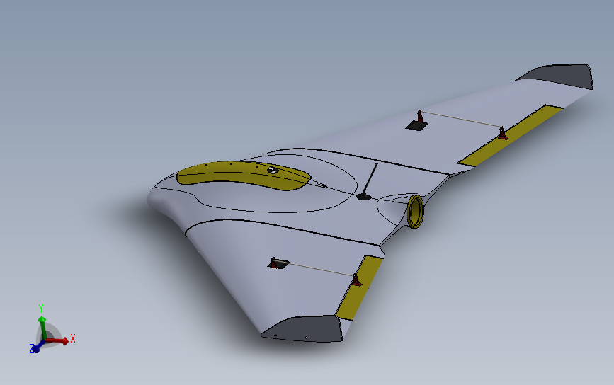 LE Agriculteur UAV无人机模型3D图纸 Solidworks设计