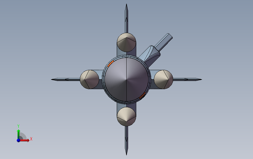 歼10 j-10b j-10y战斗机模型3D图纸 x_t STEP格式 正面视图