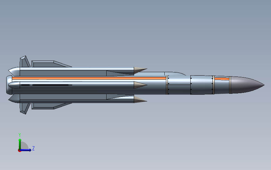 歼10 j-10b j-10y战斗机模型3D图纸 x_t STEP格式 左侧视图
