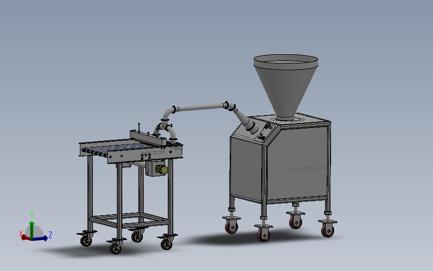 工业食品加工挤压机3D数模图纸 Solidworks设计 附STEP IGS