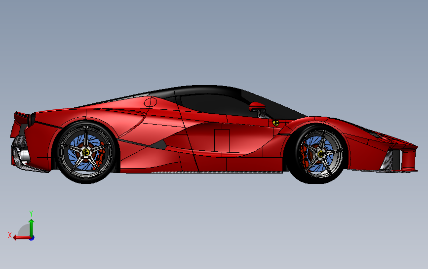 法拉利LaFerrari 背面视图