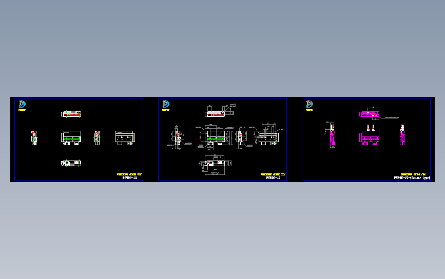 精密导轨PSW06-15图纸