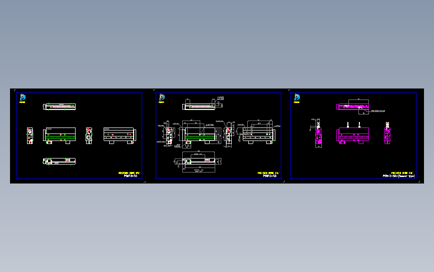 精密导轨PSW12-50图纸