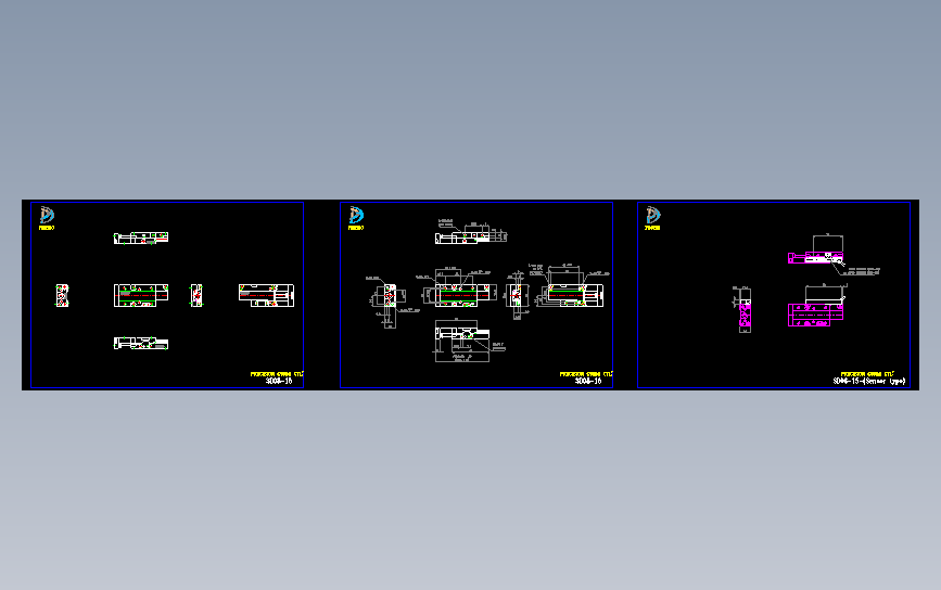 精密导轨SD08-15图纸