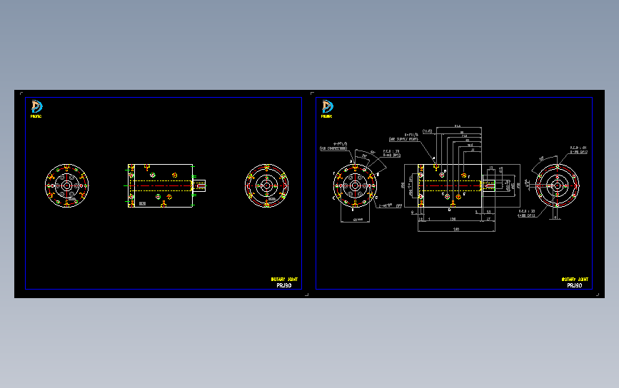 旋转单元PRJ90图纸