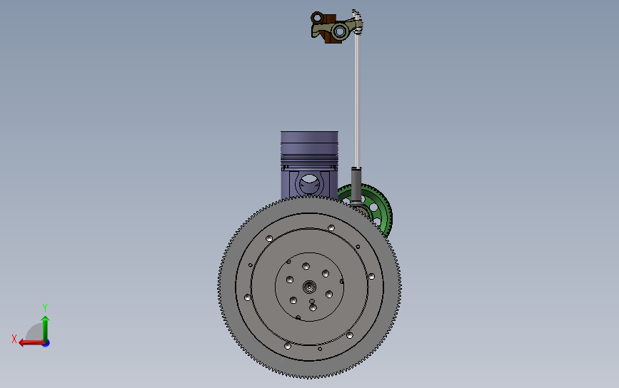 2100柴油机曲轴系设计（sw13+论文+cad）_SOLIDWORKS 2013_模型图纸下载 – 懒石网