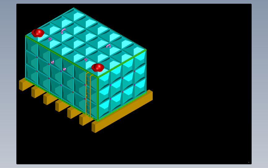72m³水箱玻璃钢面板