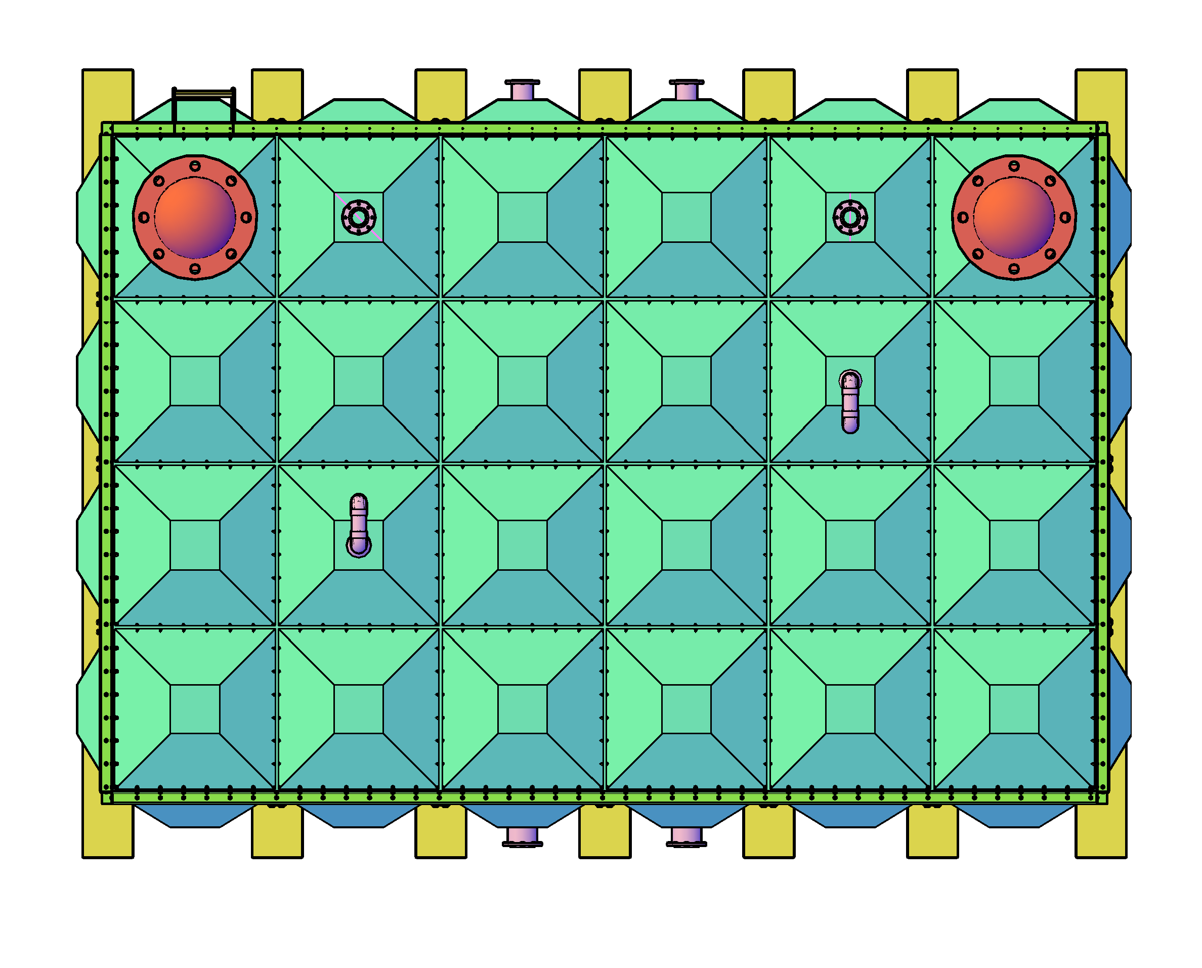 72m³水箱玻璃钢面板