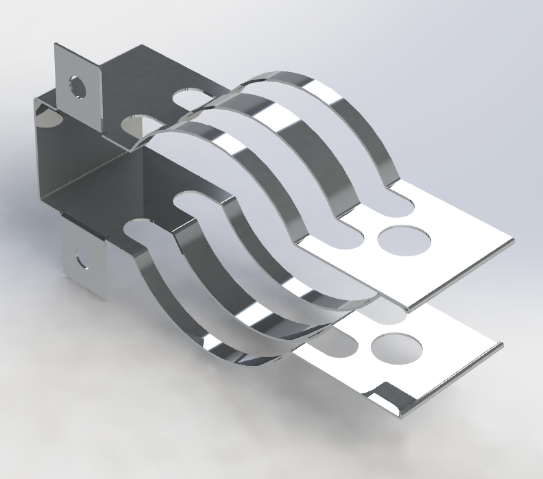 钣金夹 Solidworks 2018 模型图纸下载 懒石网