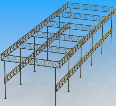 工厂桁架框架