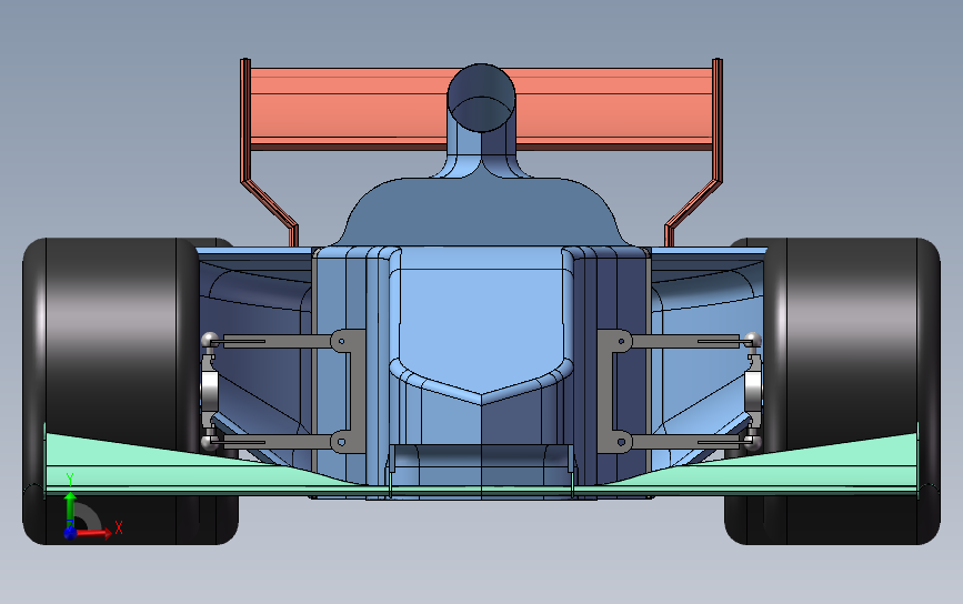 F1赛车 正面视图