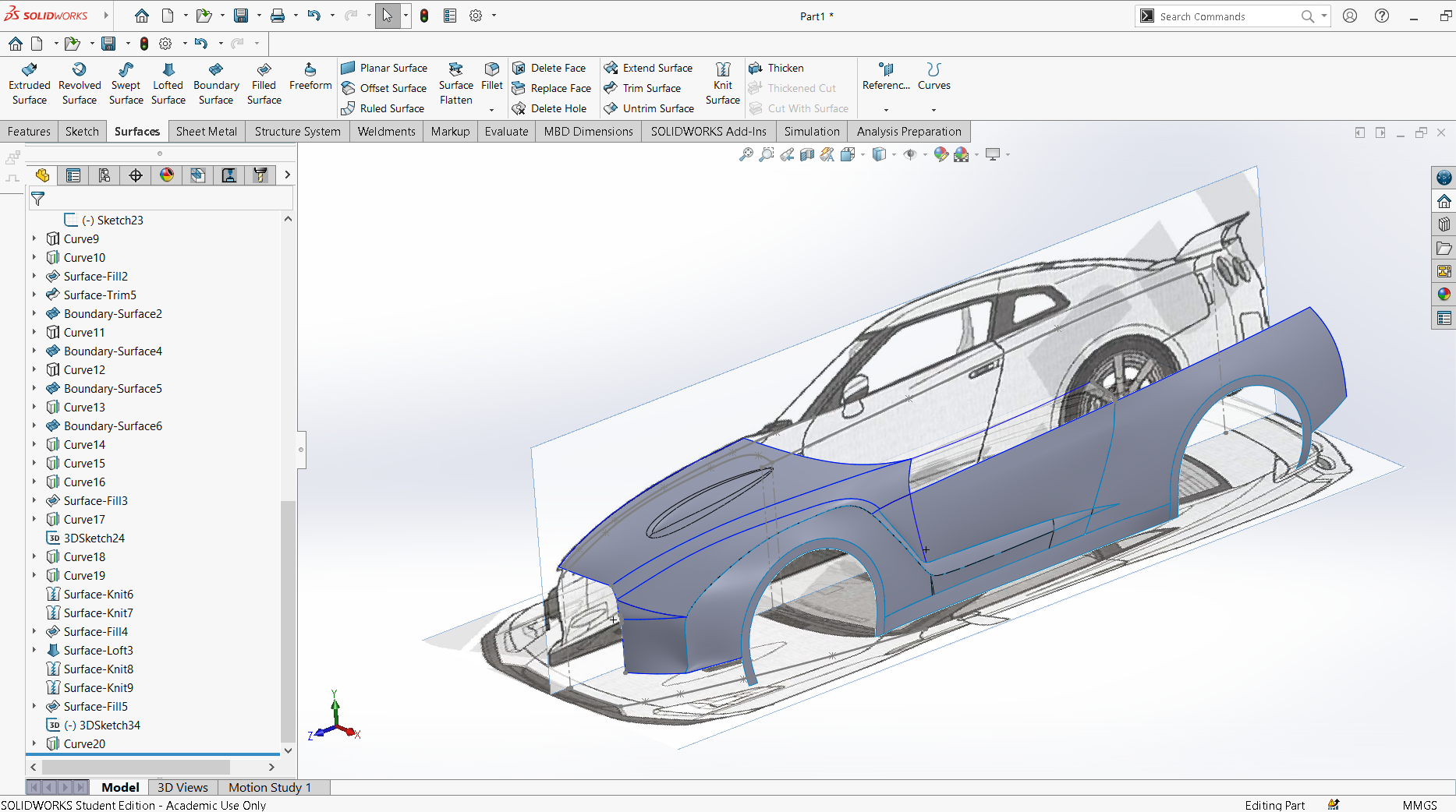 nissan GTR汽车_SOLIDWORKS 2021_模型图纸下载 – 懒石网
