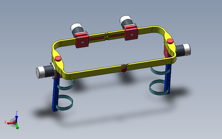 锻炼辅助腰带打开和封闭状态