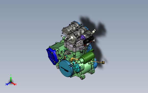 四冲程发动机432cc(PROE)