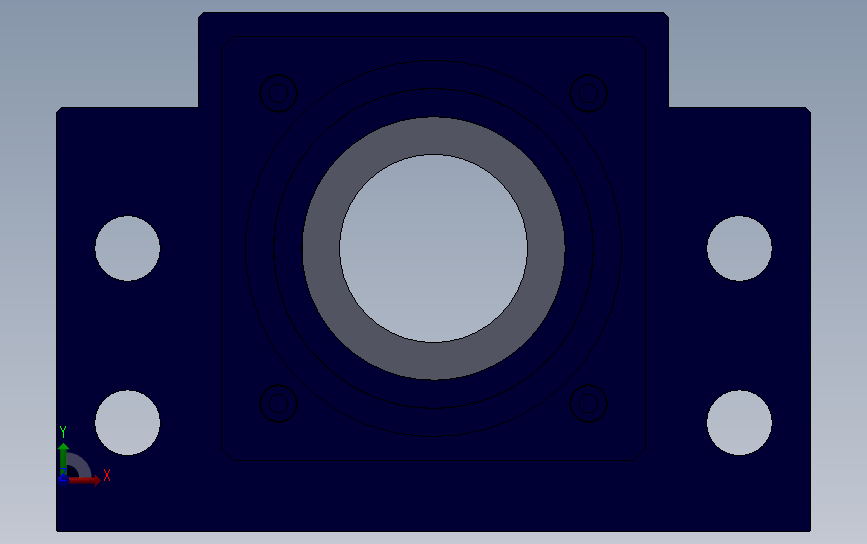 BK丝杠支撑座[BK40]_SOLIDWORKS 2018_模型图纸下载 – 懒石网
