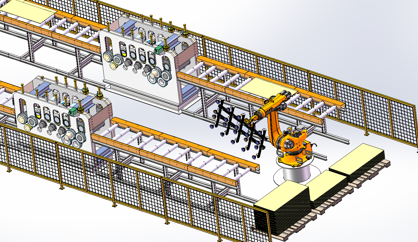 板材矫平机自动化