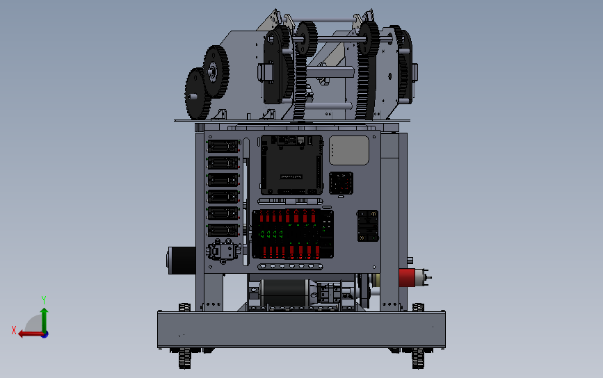 团队机器人比赛小车_SOLIDWORKS 2022_模型图纸下载 – 懒石网