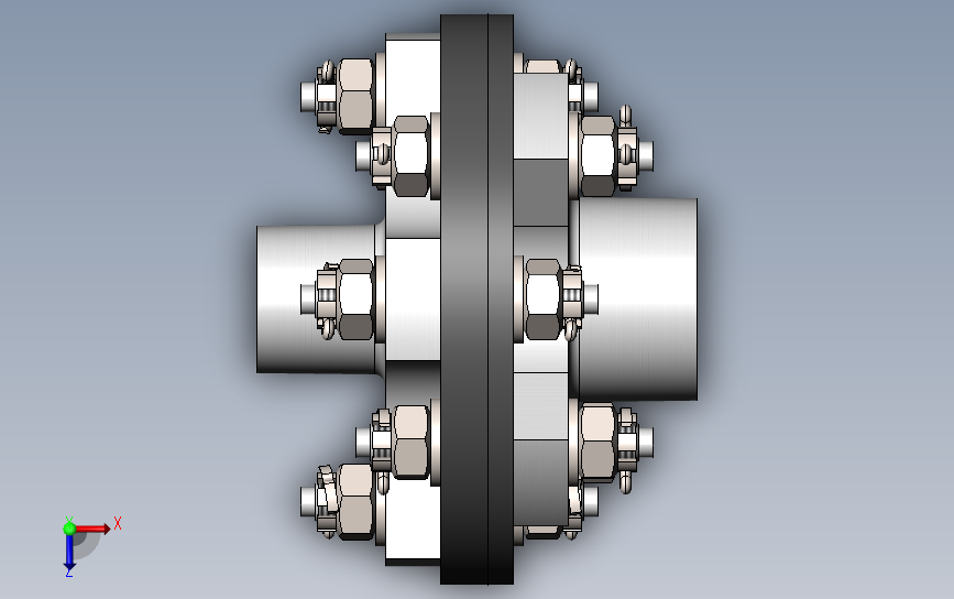 弹性联轴器 Solidworks 2020 模型图纸下载 懒石网