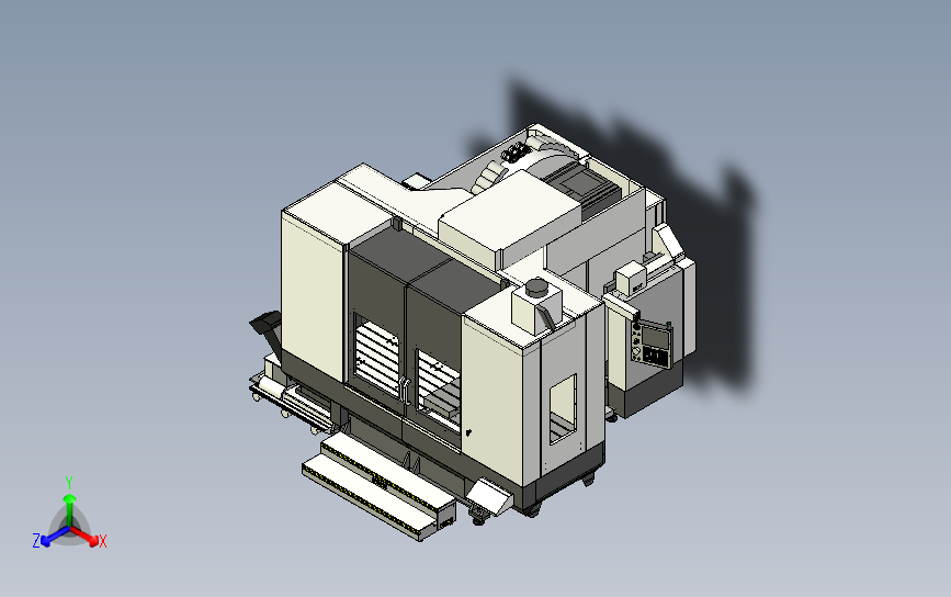 EC-1600哈斯数控铣床_STEP_模型图纸下载 – 懒石网