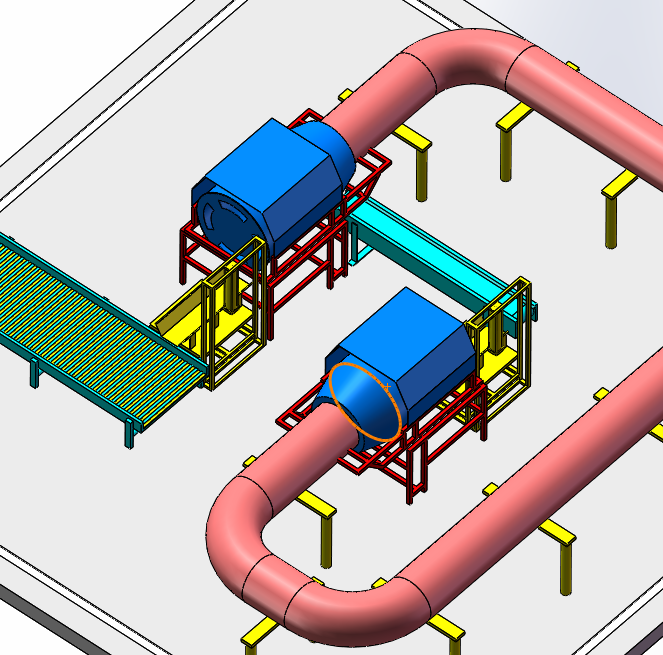 小麦自动烘干环形生产线设计