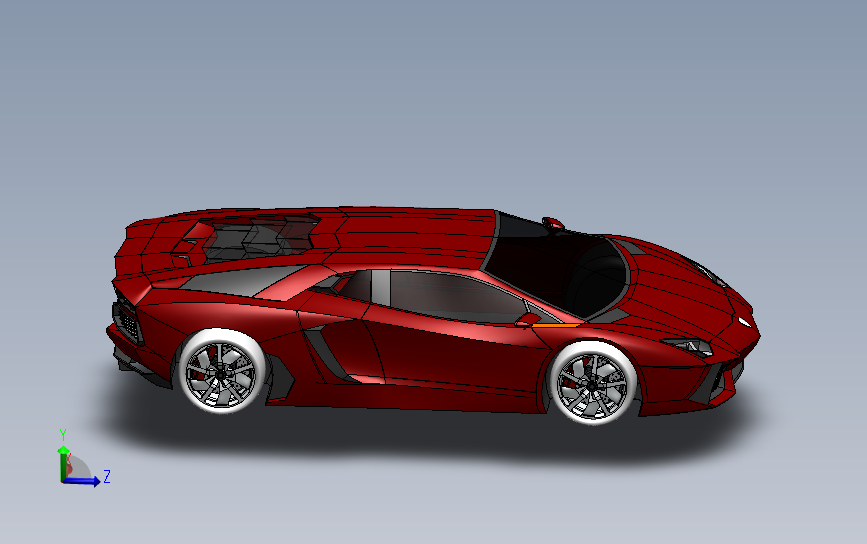 兰博基尼Aventador LP-700 主视图