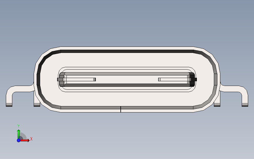 USB C 连接器水平板载 1.6mm_SOLIDWORKS 2017_模型图纸下载 – 懒石网
