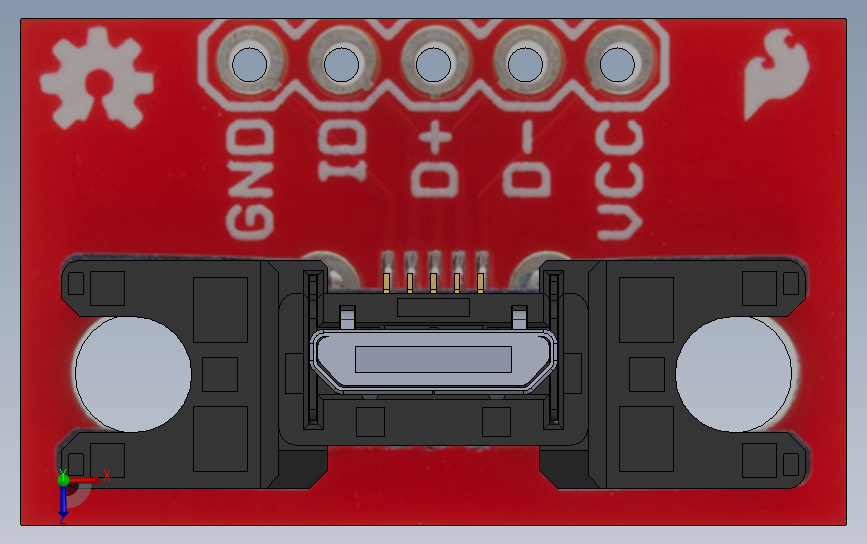 USB MicroB 插头分线器 BOB-10031_SOLIDWORKS 2019_模型图纸下载 – 懒石网