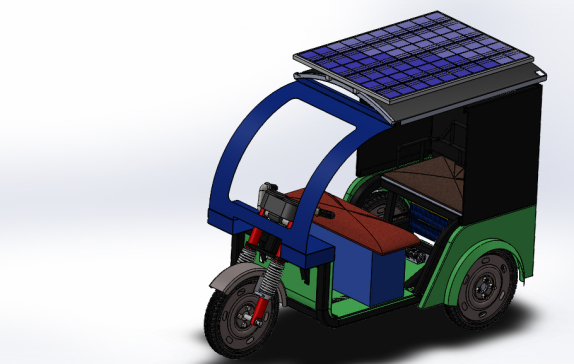 环保型太阳能三轮车