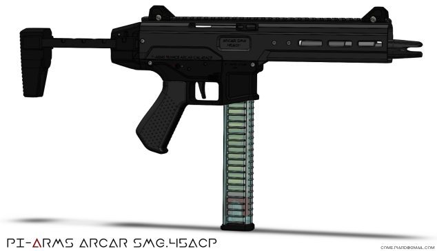 手枪口径卡宾枪（PCC）——SMG-45