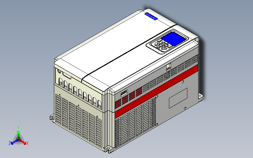 高性能矢量型变频器STEP_B00(MD520系列T6 Size 30-37G 整机外形图)
