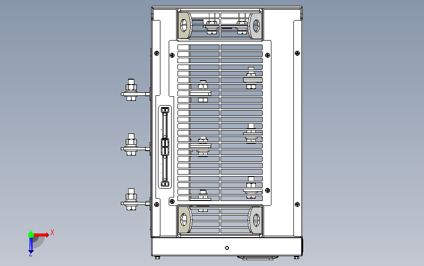 高性能矢量型变频器STEP_B00(MD520系列T10 Size 200-220G 整机外形图) 俯视图