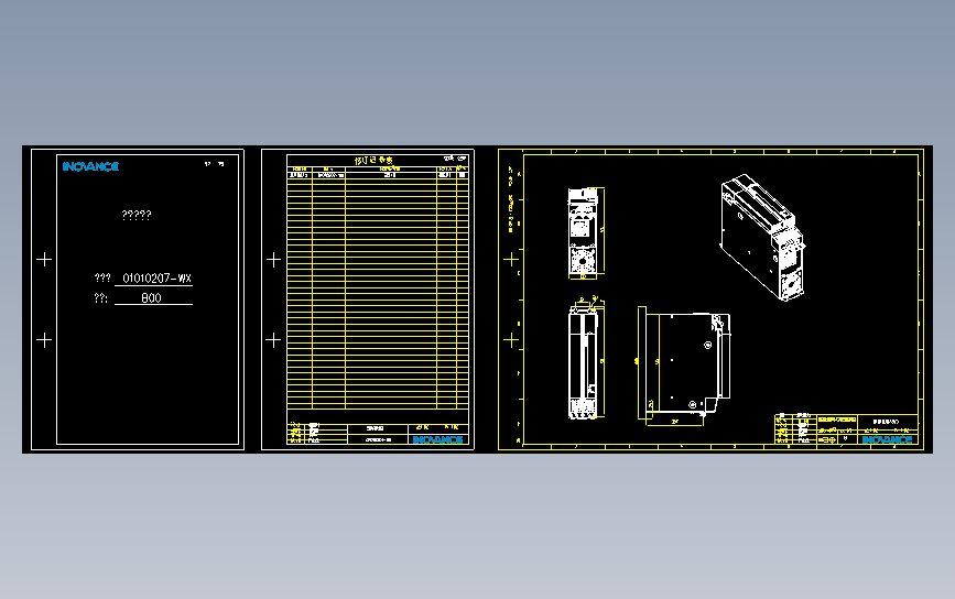 高性能多机传动驱动器_B00(MD810-50M4T37G210+整机外形图)