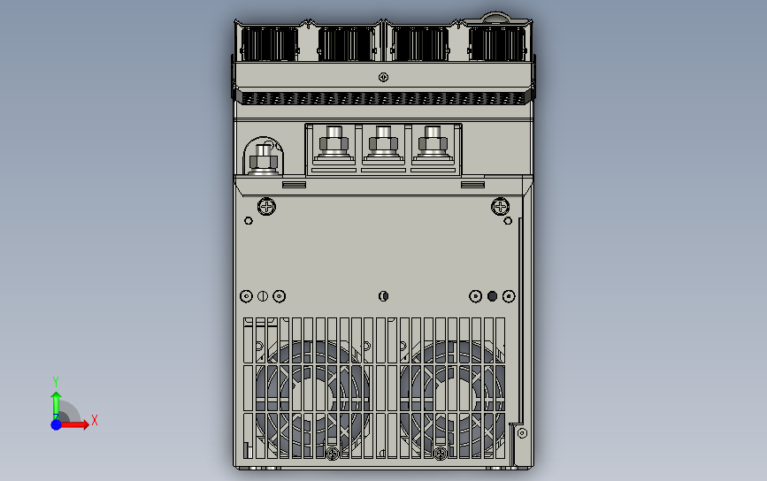 高性能多机传动驱动器STEP_B00(MY-20M4T110ZG020+整机外形图) 正面视图