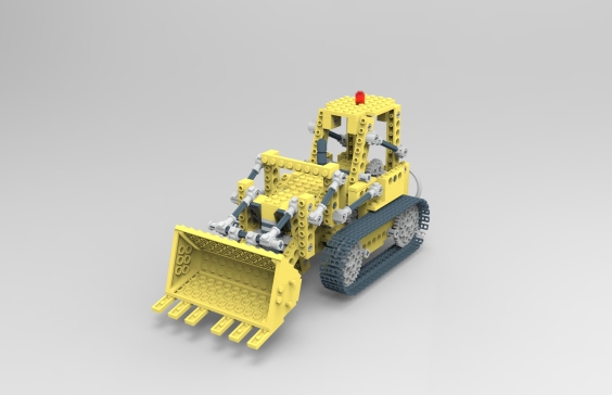 Bulldozer 856推土机拼装模型3D图纸 Solidworks设计 附STEP