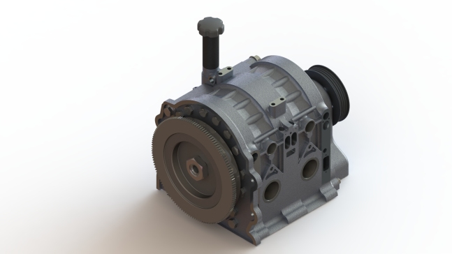 Mazda 13B Mazda Rx7汪克尔转子发动机3D图纸 Solidworks设计