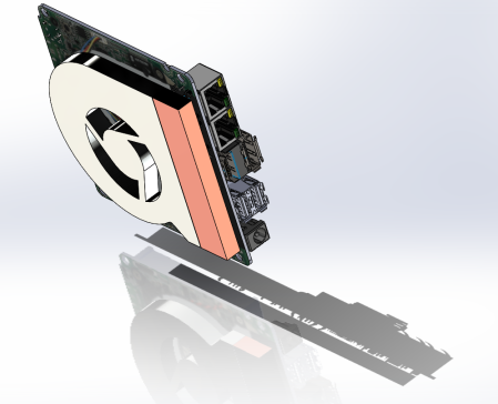 NUC-1165电脑主板3D数模图纸 Solidworks设计 附STEP
