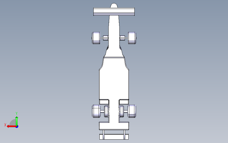 f1赛车 背面视图