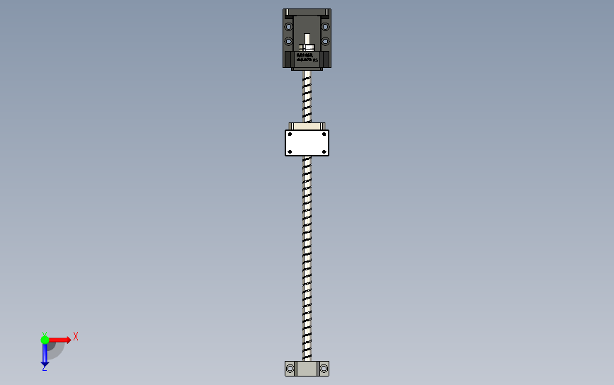 PAM40-MBCB10-B-1210组合马达固定座 电机座 适配法兰40伺服电机 直径12滚珠丝杆 传动座 俯视图
