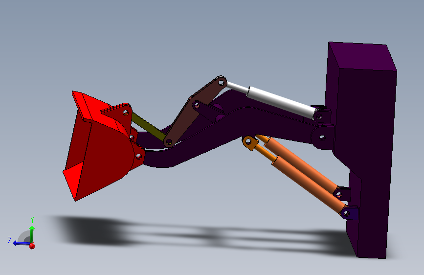 装载机工作装置SolidWorks