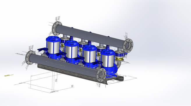 5.5kw x4泵泵站