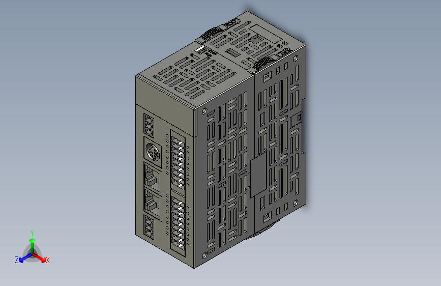 雷赛MS系列运动控制PLC3D模型