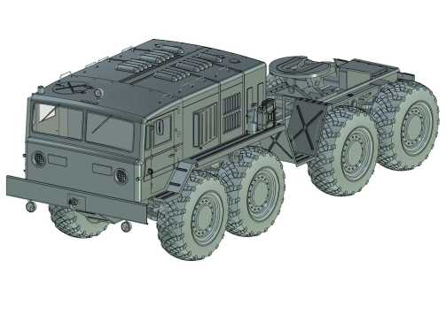 MAZ-537牵引拖挂式运输车（外形模型）