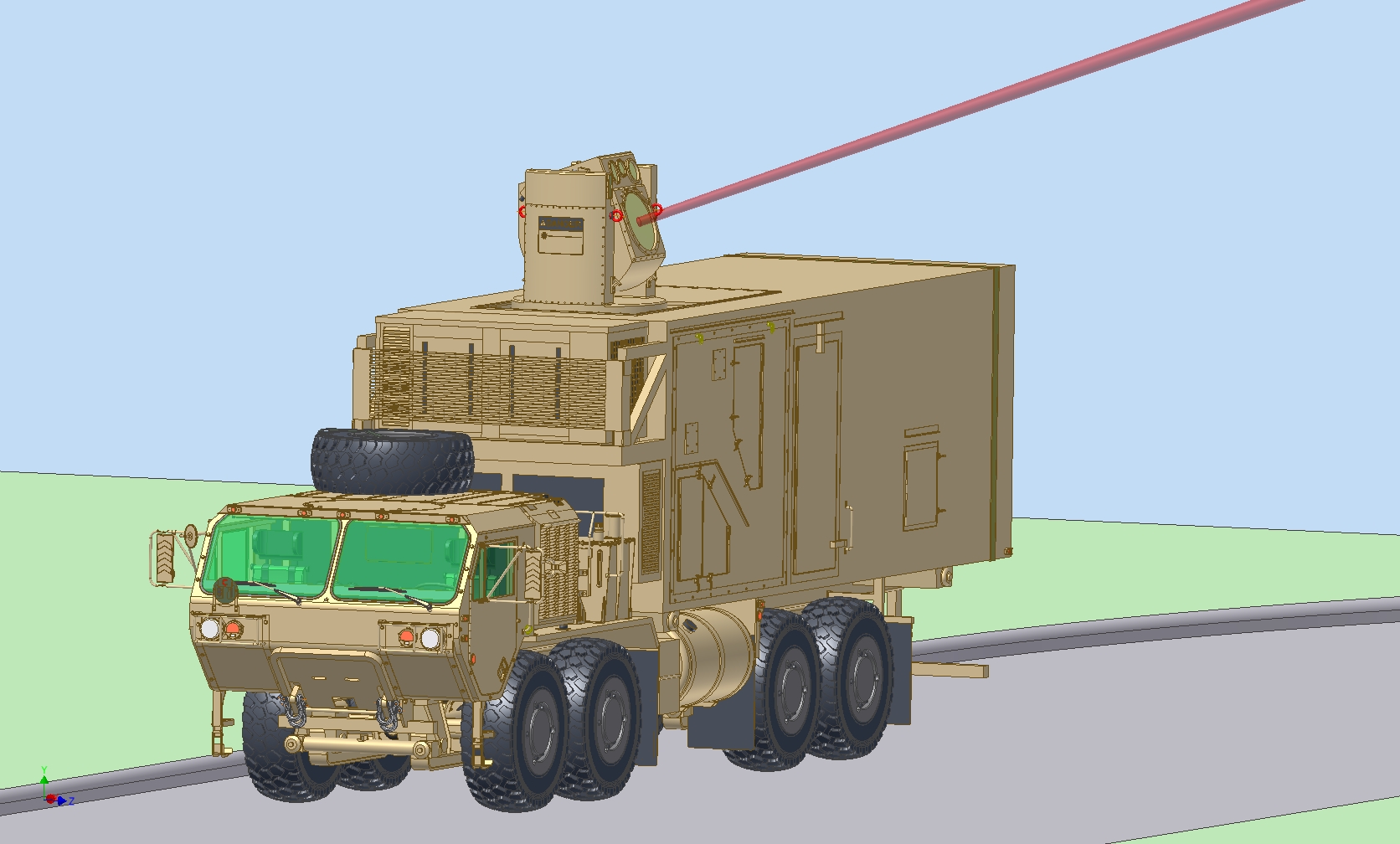 带雷达的A4卡车