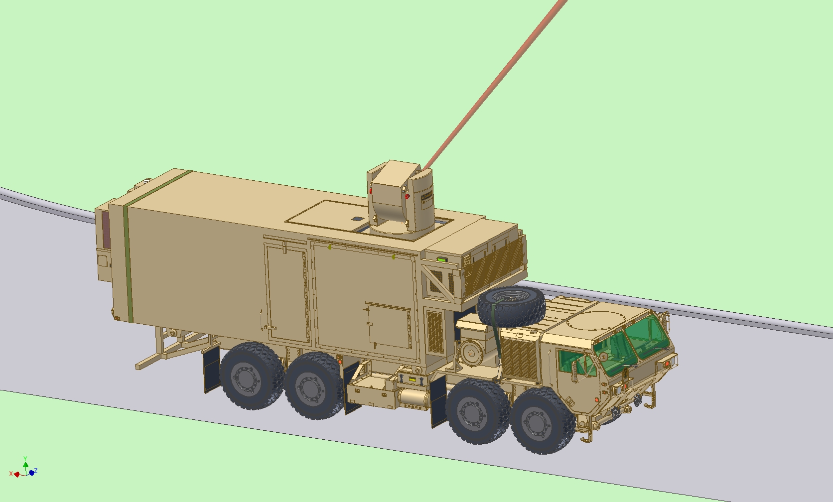 带雷达的A4卡车