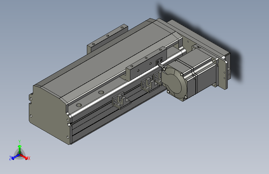 MT100BS-L100 线性模组 直线滑台模型.MT100BS.L10.100.BR.M20B.C4.3D