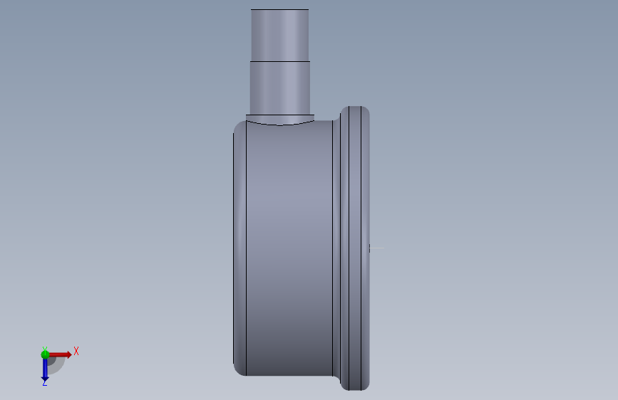 压力表 10bar 60mm 径向 103001215 俯视图