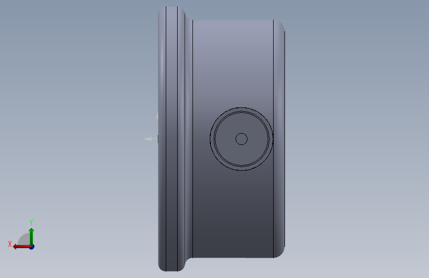 压力表 10bar 60mm 径向 103001215 背面视图