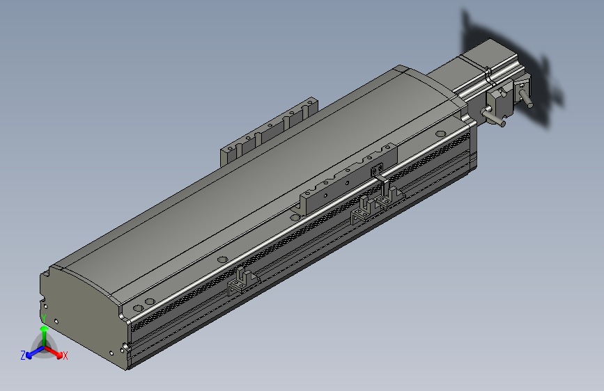 2019 新款120mm宽度双导轨单轴精密直线模组模型.120BS.L200.400W.3D