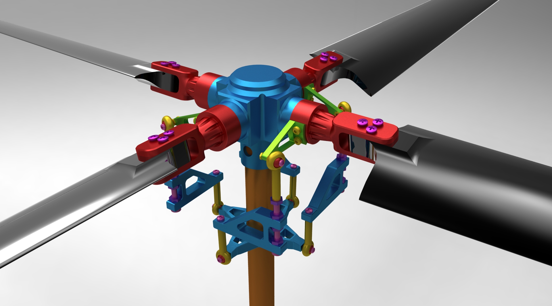 遥控直升机旋翼总成