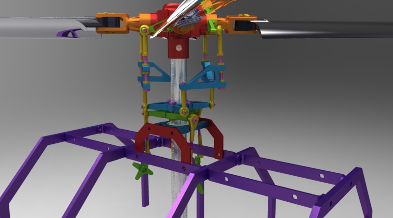 遥控直升机旋翼总成
